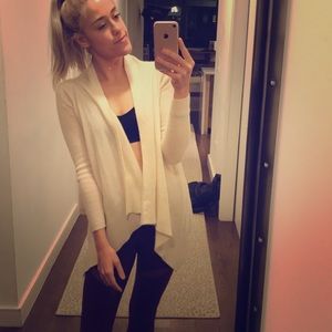 Cashmere White Ann Taylor Cardigan